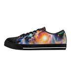 Nebula Scape Canvas Lowtops (black left outside)