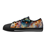 Nebula Scape Canvas Lowtops (black right inside)