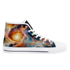 Nebula Scape Canvas Hightops (white left inside)