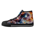Nebula Scape Canvas Hightops (black right inside)