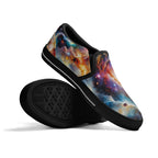 Nebula Scape Canvas Slipons (black pair stacked)