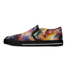 Nebula Scape Canvas Slipons (black left outside)