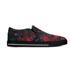 La Rosa de los Muertos Canvas Slipons (black right outside)