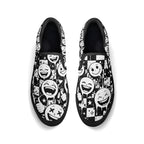 Checkurmote Canvas Slipons (black pair top)