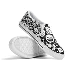 Checkurmote Canvas Slipons (white pair stacked)