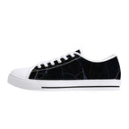 Black Marquina Canvas Lowtops (white left outside)