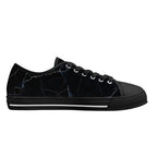 Black Marquina Canvas Lowtops (black left inside)