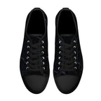 Black Marquina Canvas Lowtops (black pair top)