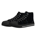 Black Marquina Canvas Hightops (black pair angled)