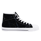 Black Marquina Canvas Hightops (white left inside)