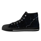 Black Marquina Canvas Hightops (black right inside)