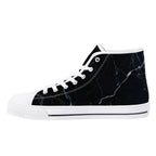 Black Marquina Canvas Hightops (white right inside)