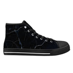 Black Marquina Canvas Hightops (black right outside)
