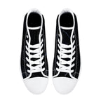 Black Marquina Canvas Hightops (white pair top)