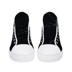 Black Marquina Canvas Hightops (white pair front)