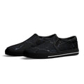 Black Marquina Canvas Slipons (black pair angled)