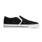 Black Marquina Canvas Slipons (white left inside)