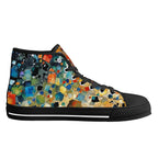 Prism Burst Canvas Hightops (black left inside)