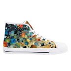 Prism Burst Canvas Hightops (white left inside)