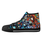 Prism Burst Canvas Hightops (black right inside)
