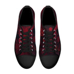 Dot Shift in Red Canvas Lowtops (black pair top)