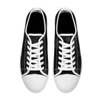 Dot Shift in Gray Canvas Lowtops (white pair top)