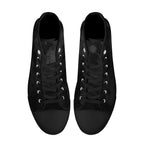 Dot Shift in Gray Canvas Hightops (black pair top)