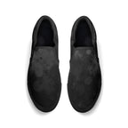 Dot Shift in Gray Canvas Slipons (black pair top)