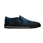 Dot Shift in Cobalt Blue Canvas Slipons (black right outside)
