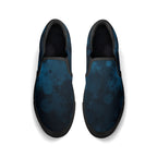 Dot Shift in Cobalt Blue Canvas Slipons (black pair top)
