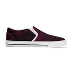 Dot Shift in Burgundy Canvas Slipons (white left inside)