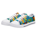 Oil Matrix Canvas Lowtops (white pair angled)