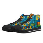 Oil Matrix Canvas Hightops (black pair angled)
