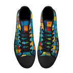 Oil Matrix Canvas Hightops (black pair top)