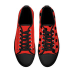 Ladybug Canvas Lowtops (black pair top)