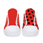 Ladybug Canvas Lowtops (white pair front)