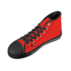 Ladybug Canvas Hightops (black right above angled)