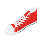 Ladybug Canvas Hightops (white right above angled)