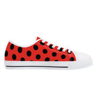 Ladybug Canvas Lowtops (white left inside)