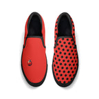Ladybug Canvas Slipons (black pair top)