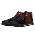 Bloodmoon Raven Canvas Hightops (black pair angled)