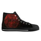 Bloodmoon Raven Canvas Hightops (black left inside)