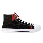 Bloodmoon Raven Canvas Hightops (white right outside)
