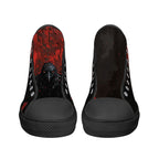 Bloodmoon Raven Canvas Hightops (black pair front)