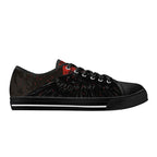 Bloodmoon Raven Canvas Lowtops (black right outside)