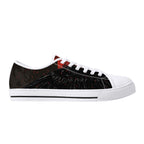 Bloodmoon Raven Canvas Lowtops (white right outside)