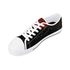 Bloodmoon Raven Canvas Lowtops (white right above angled)