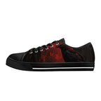 Bloodmoon Raven Canvas Lowtops (black left outside)