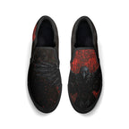 Bloodmoon Raven Canvas Slipons (black pair top)