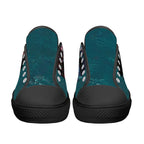 Prism Lips Canvas Lowtops (black pair front)